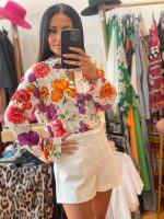 Floral White Shirt