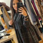 Wendy Trendy Πανωφόρι Καρό με Κεντητό Σχέδιο