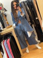 Wendy Trendy Σετ από Πανωφόρι/Παντελόνα από Ανάγλυφο Βαμβακερό ύφασμα - Image 7