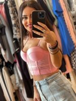 Ροζ Crop Μπούστο με Cups - Image 2