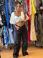 Μαύρο Τζιν Παντελόνι με Στρας - Image 3