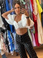 Μαύρο Τζιν Παντελόνι με Στρας - Image 4