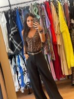 Μαύρο Κλασσικό Παντελόνι με Λεπτομέρεια Δαντέλας - Image 13