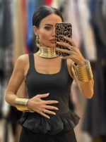 Faux Σετ 4ων Τεμαχίων από Πολυεπίπεδο Τσόκερ/Σετ 2 Βραχιολιών/Σκουλαρίκια - Image 5