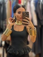 Faux Σετ 4ων Τεμαχίων από Πολυεπίπεδο Τσόκερ/Σετ 2 Βραχιολιών/Σκουλαρίκια - Image 6