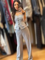 We Coss Γκρι Κλασσική Παντελόνα - Image 4