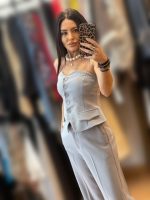 We Coss Γκρι Στράπλες Γιλέκο - Image 3