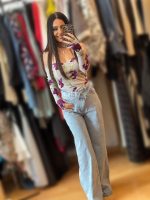 Ψηλόμεσο Τζιν Παντελόνι με Σταυρωτό Κούμπωμα - Image 4