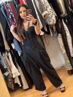 Wendy Trendy Μαύρο Φαρδύ Παντελόνι με Εξωτερικές Τσέπες - Image 5