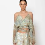 C Throu Σιφόν Boho Eden Crop Τοπ
