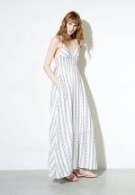 Lumina Boho Λευκό Φόρεμα Μάξι