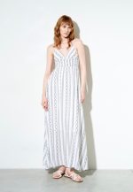 Lumina Boho Λευκό Φόρεμα Μάξι - Image 3