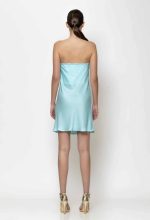 C Throu Sequin Στράπλες Μάξι Φόρεμα με Κρόσσια - Image 7