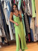 Gold Glow by C Throu Σιφόν Μάξι Εξώπλατο Πράσινο Φόρεμα Διπλής Ύφανσης - Image 3