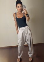 Μπεζ Κάπρι Παντελόνα Βράκα από Ποντοστόφα - Image 3