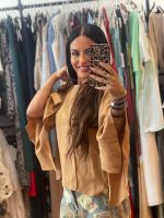 C Throu Kylie Μακριά  Εξώραφη Μπλούζα με Μανίκι Καμπάνα με Ανοίγματα