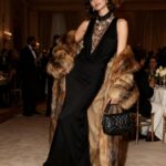 Lumina Μαύρο Μάξι Φόρεμα με Λεπτομέρειες από Τούλι και Παγιέτες