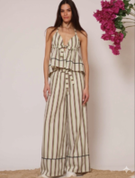 LSF Ριγέ Τοπ με Halterneck Λαιμόκοψη από Ποπλίνα - Image 4