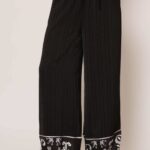 LSF Semedaki Φαρδύ Σατέν Παντελόνι