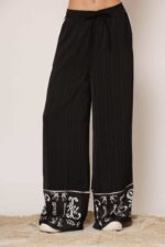 LSF Semedaki Φαρδύ Σατέν Παντελόνι