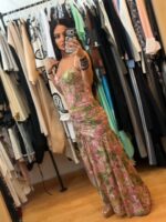 Φλοράλ Μάξι Φόρεμα με Σούρες και Σκίσιμο στο Πλάι - Image 7