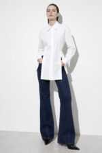 Lumina Μακρύ Πουκάμισο από Cotton Ποπλίνα με ανοίγματα στο πλάι