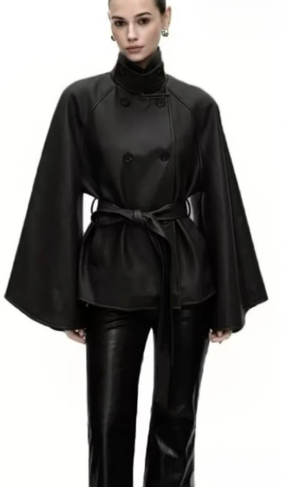 IMG_7894 Eco Leather Jacket με Wide Μανίκια - Image 1
