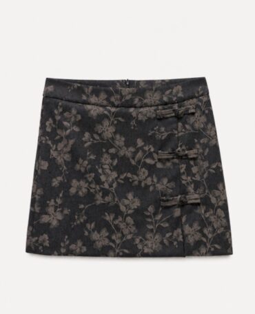 Lumina Mini Φούστα με Ιαπωνέζικο Floral Print