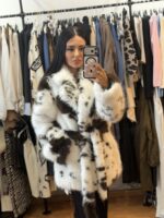 Γούνα Animal Print με Ζωνάκι - Image 3