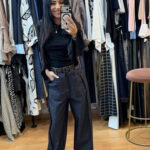 Lumina Τζιν Παντελόνι σε Loose Fit Εφαρμογή με Σουεντ Ζώνη Λεοπάρ